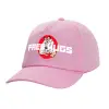 Καπέλο παιδικό casual μπειζμπολ, 100% Βαμβακερό Twill, ΡΟΖ (ΒΑΜΒΑΚΕΡΟ, ΠΑΙΔΙΚΟ, ONE SIZE)