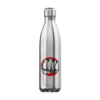 Γροθιά (punch), Μεταλλικό παγούρι θερμός Inox (Stainless steel), διπλού τοιχώματος, 750ml