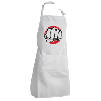 Γροθιά (punch), Ποδιά Σεφ Ολόσωμη Ενήλικων (με ρυθμιστικά και 2 τσέπες)