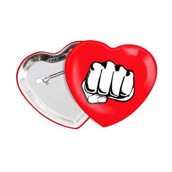 Punch, Κονκάρδα παραμάνα καρδιά (57x52mm)