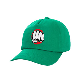 Γροθιά (punch), Καπέλο Baseball, 100% Βαμβακερό, Low profile, Πράσινο