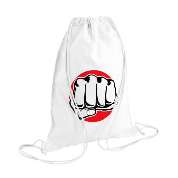 Punch, Backpack pouch GYMBAG white (28x40cm)