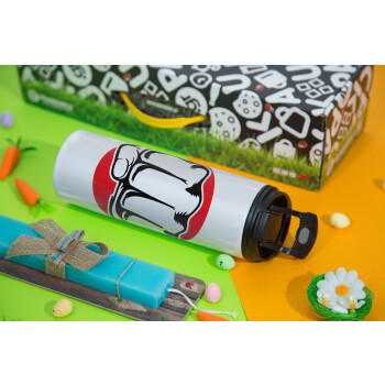 Γροθιά (punch), Πασχαλινή Λαμπάδα με Travel Tumbler θερμό με διπλό καπάκι (600ml, BPA free) & κερί αρωματικό πλακέ (30cm) (ΤΙΡΚΟΥΑΖ)