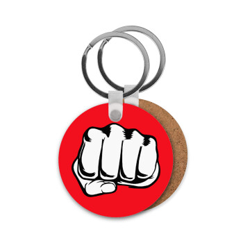 Punch, Μπρελόκ Ξύλινο στρογγυλό MDF Φ5cm