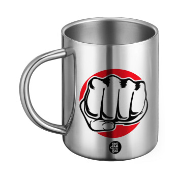 Γροθιά (punch), Ανοξείδωτη Μεταλλική Κούπα 450ml - Διπλού Τοιχώματος