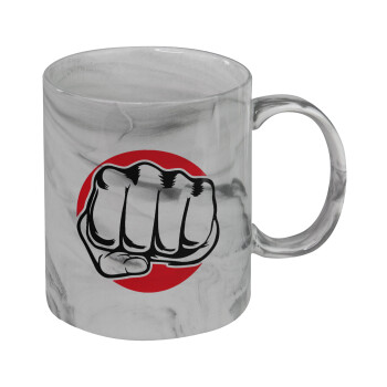 Punch, Mug ceramic marble style, 330ml