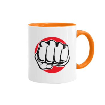 Punch, Mug colored orange, ceramic, 330ml