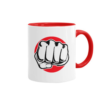 Punch, Mug colored red, ceramic, 330ml