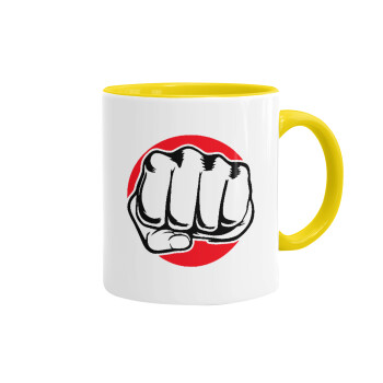 Punch, Mug colored yellow, ceramic, 330ml