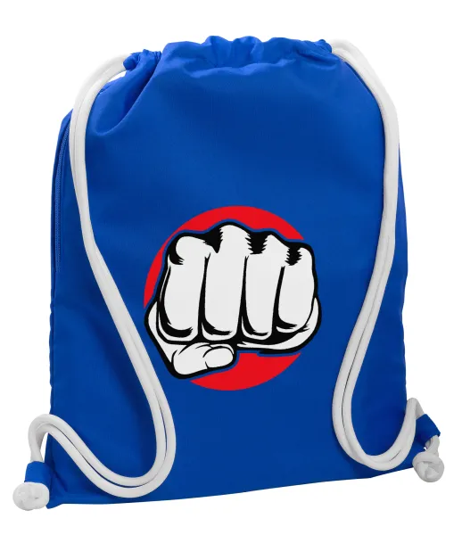 Punch — Backpack pouch GYMBAG Blue, with pocket (40x48cm) & thick cords