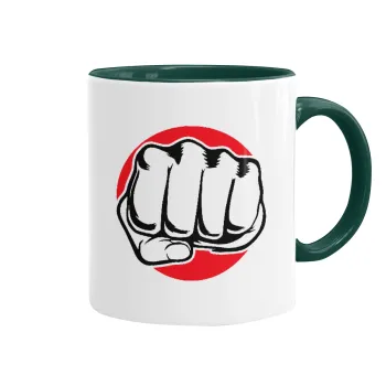 Punch, Mug colored green, ceramic, 330ml