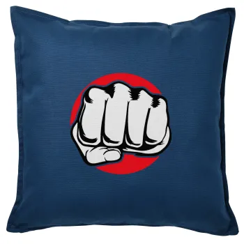 Punch, Sofa cushion Blue 50x50cm includes filling