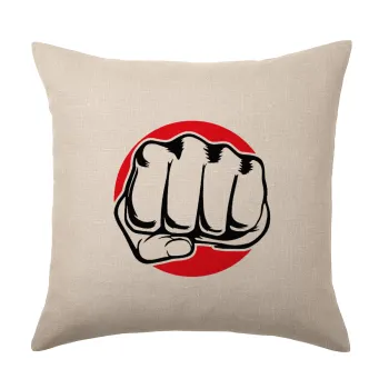 Punch, Μαξιλάρι καναπέ ΛΙΝΟ 40x40cm περιέχεται το  γέμισμα