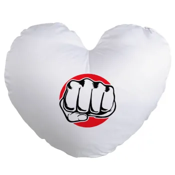 Punch, Μαξιλάρι καναπέ καρδιά 40x40cm περιέχεται το  γέμισμα