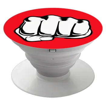 Γροθιά (punch), Phone Holders Stand  Λευκό Βάση Στήριξης Κινητού στο Χέρι