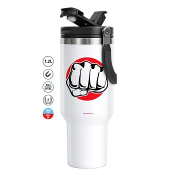 Γροθιά (punch), Mega Tumbler με καπάκι, διπλού τοιχώματος (θερμό) 1,2L