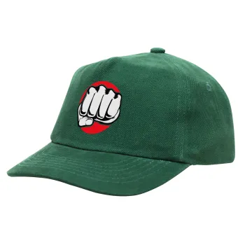 Punch, Children's Baseball Cap, 100% Cotton Drill, GREEN (COTTON, CHILDREN'S, ONE SIZE)