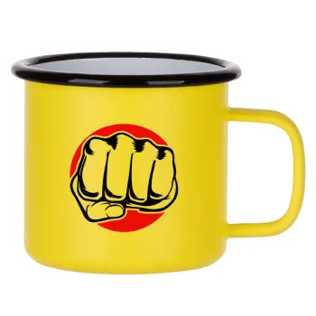 Γροθιά (punch), Κούπα Μεταλλική εμαγιέ ΜΑΤ Κίτρινη 360ml