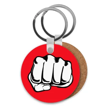 Punch, Μπρελόκ Ξύλινο στρογγυλό MDF Φ5cm