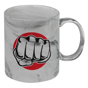 Punch, Mug ceramic marble style, 330ml