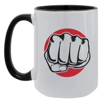 Punch, Κούπα Mega 15oz, κεραμική Μαύρη, 450ml