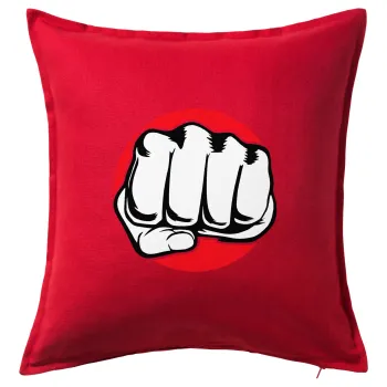 Punch, Sofa cushion RED 50x50cm includes filling