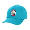 Καπέλο Ενηλίκων Baseball, 100% Βαμβακερό,  Γαλάζιο (ΒΑΜΒΑΚΕΡΟ, ΕΝΗΛΙΚΩΝ, UNISEX, ONE SIZE)