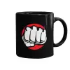 Mug black, ceramic, 330ml