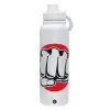 1L Stainless Steel Thermal Bottle with Phone Holder & Double Wall Insulation