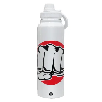 Γροθιά (punch), Θερμός 1L Ανοξείδωτο με Βάση Κινητού & Διπλά Τοιχώματα