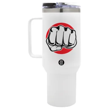 Γροθιά (punch), Mega Tumbler με καπάκι, διπλού τοιχώματος (θερμό) 1,2L