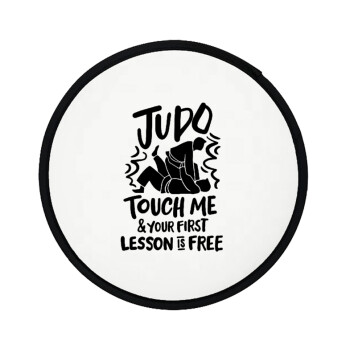Judo Touch Me And Your First Lesson Is Free, Βεντάλια υφασμάτινη αναδιπλούμενη με θήκη (20cm)