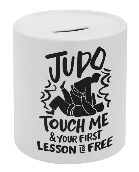 Judo Touch Me And Your First Lesson Is Free — Κουμπαράς πορσελάνης με τάπα