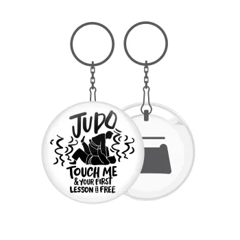 Judo Touch Me And Your First Lesson Is Free, Μπρελόκ μεταλλικό 5cm με ανοιχτήρι