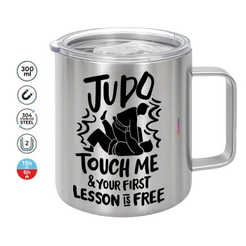 Judo Touch Me And Your First Lesson Is Free, Mug Stainless steel double wall 300ml