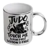Mug ceramic, silver mirror, 330ml