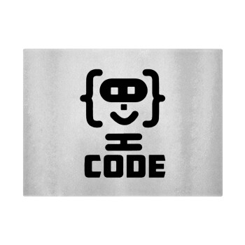Code Heroes symbol, Επιφάνεια κοπής γυάλινη (38x28cm)