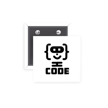 Code Heroes symbol, Κονκάρδα παραμάνα τετράγωνη 5x5cm