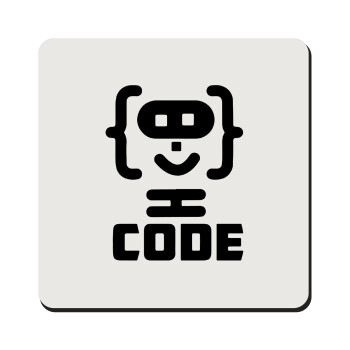 Code Heroes symbol, Τετράγωνο μαγνητάκι ξύλινο 9x9cm