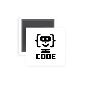 Code Heroes symbol, Μαγνητάκι ψυγείου τετράγωνο διάστασης 5x5cm