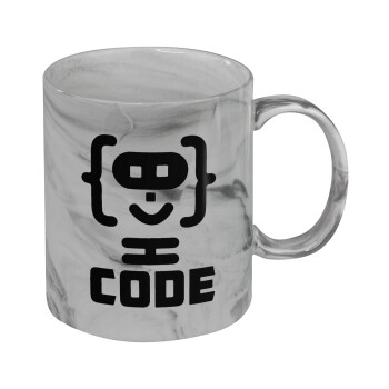 Code Heroes symbol, Mug ceramic marble style, 330ml