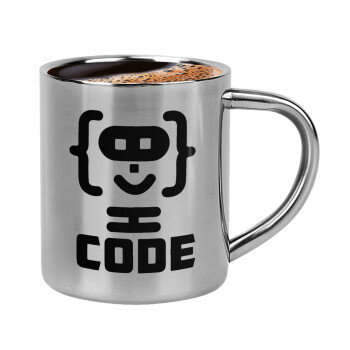Code Heroes symbol, Κουπάκι μεταλλικό διπλού τοιχώματος για espresso (220ml)