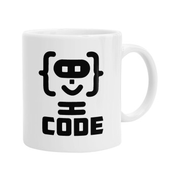 Code Heroes symbol, Ceramic coffee mug, 330ml (1pcs)