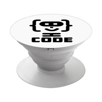 Code Heroes symbol, Phone Holders Stand  Λευκό Βάση Στήριξης Κινητού στο Χέρι