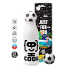 Soccer Metal mug thermos, double wall, 550ml