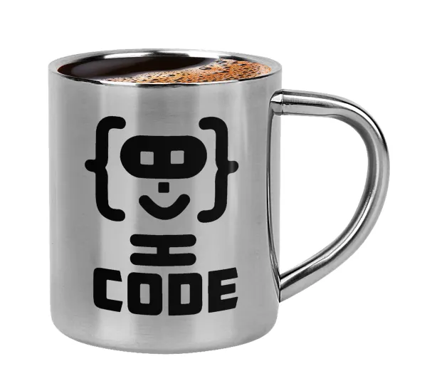 Code Heroes symbol — Κουπάκι μεταλλικό διπλού τοιχώματος για espresso (220ml)