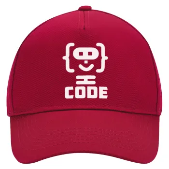 Code Heroes symbol, Adult Ultimate Hat RED, (100% COTTON DRILL, ADULT, UNISEX, ONE SIZE)