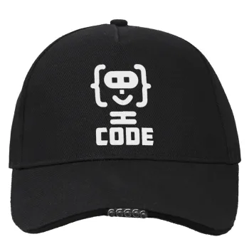 Code Heroes symbol, Καπέλο Εργασίας & Δραστηριοτήτων με LED Φως - Ιδανικό για Νύχτα & Χαμηλό Φωτισμό (100% ΒΑΜΒΑΚΕΡΟ, ΕΝΗΛΙΚΩΝ, UNISEX)