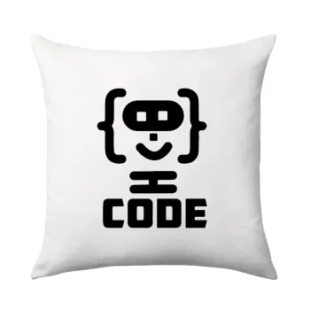 Code Heroes symbol, Sofa cushion 40x40cm includes filling