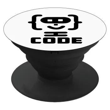 Code Heroes symbol, Phone Holders Stand  Black Hand-held Mobile Phone Holder